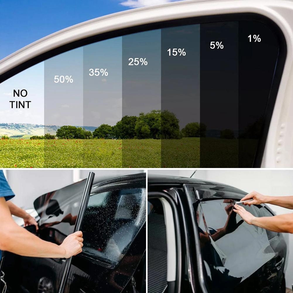300*50CM Car Window Privacy Tint Film with Pearl Stick Auto Vinyl