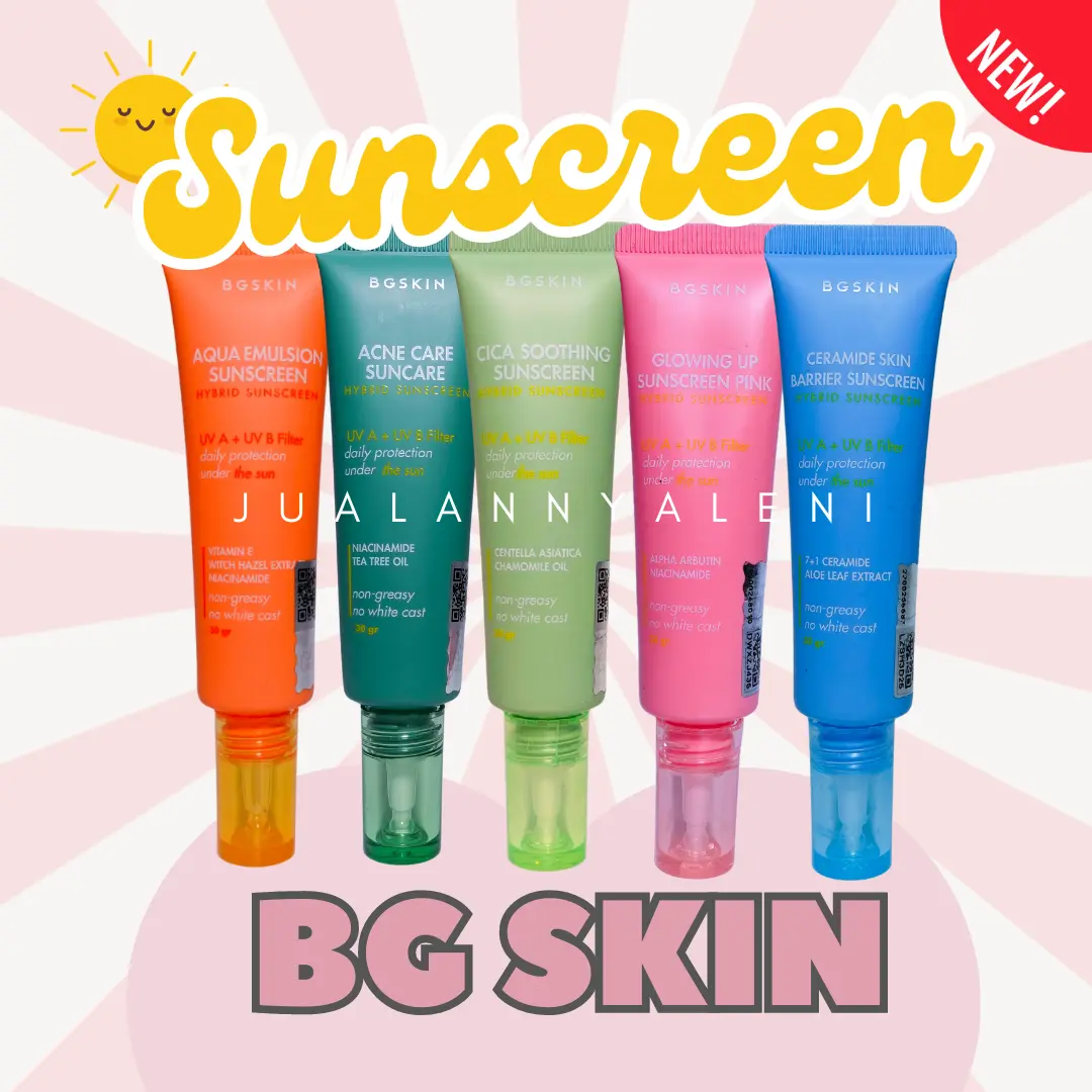 BGSKIN SUNSCREEN TERBARU ISI 30GRAM