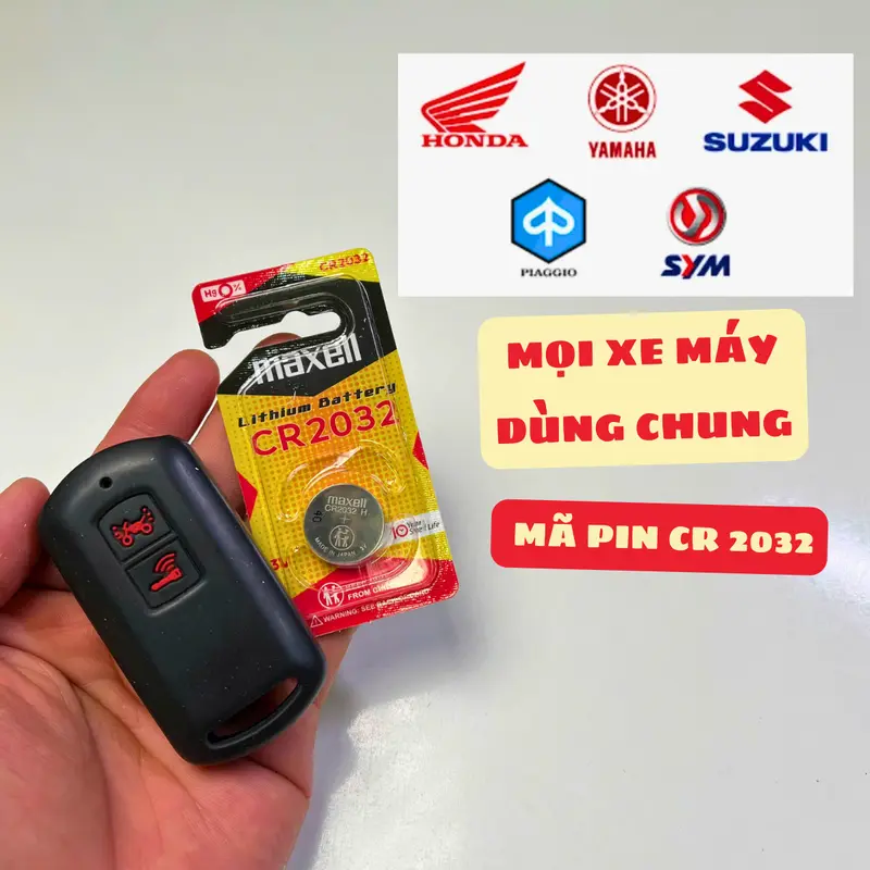 Pin Maxell CR2032 nhập khẩu chính hãng, dung lượng cao - tặng kìm tách mở chìa khóa smartkey 4