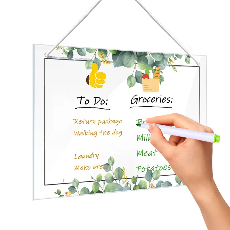 1PC 20x30cm Acrylic Transparent Note Message Board Creative Monthly ...