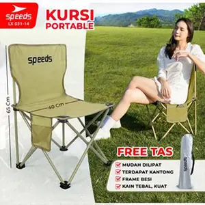 [CREAM] Speeds Folding Chair Kursi Lipat Camping Bahan Oxford Kursi Outdoor Portable Furnitur Berkemah Camping Furniture Indonesia 031-14