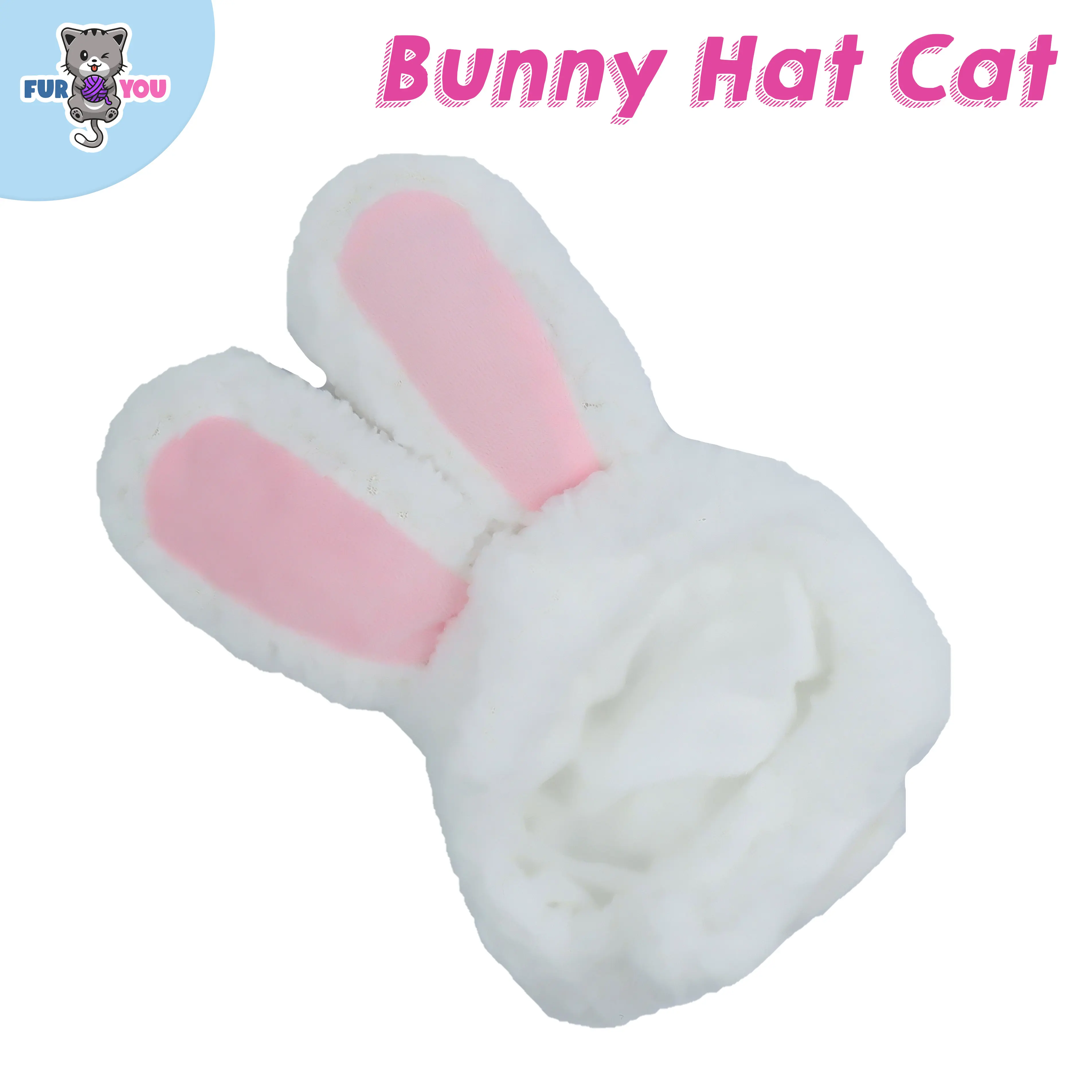 Bunny Hat for Cats Topi Kelinci