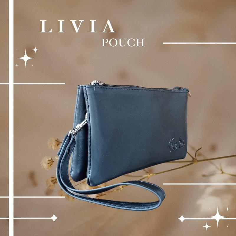 TERLARIS!!Pouch Livia by Toetas Cluth Dua Ruang Dompet hp Dompet murah Polos 0