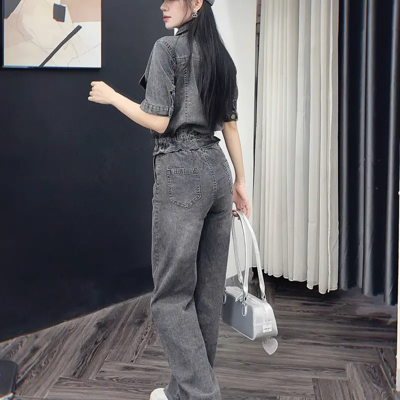 [M066]￼Bộ Bò Nữ bo chun ,Set đồ nữ ngắn tay quần dài suông phong cách trẻ trung năng động set thường 6