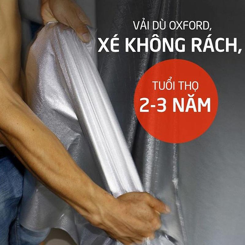 [FORTUNER] Bạt phủ xe ô tô 7 chỗ cỡ to Toyota Fortuner , áo chùm phủ kín bảo vệ xe ô tô chất liệu vải dù oxford 4