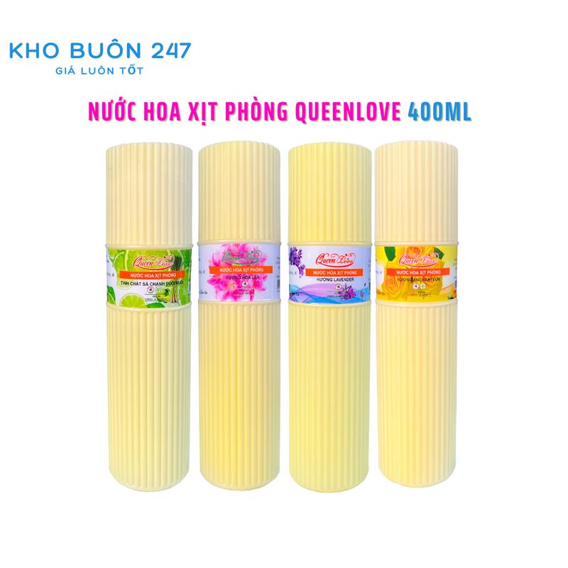 Nước Hoa Xịt Phòng Khử Mùi Đuổi Muỗi Queen Love 400ml
