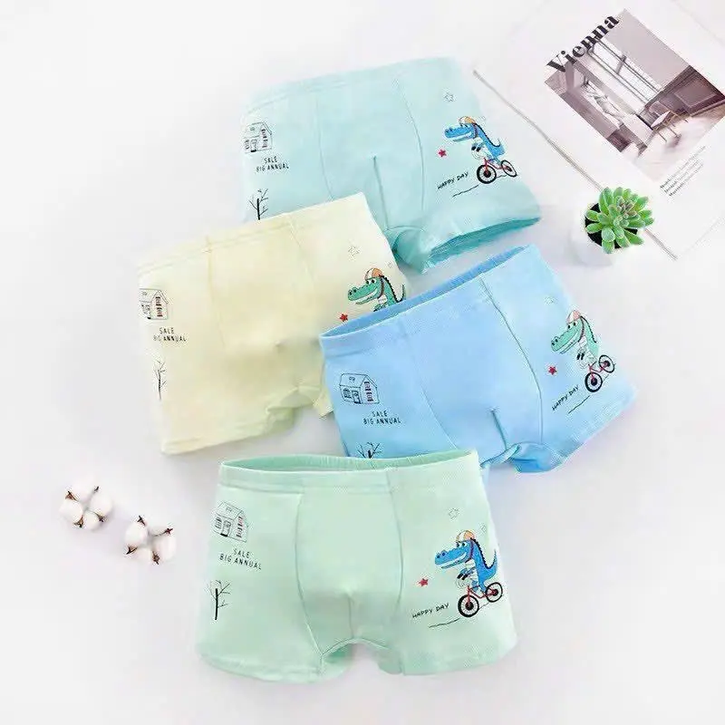 SÉT 5-10 quần lót đùi,Quần chip đùi bé trai hoạ tiết hoạt hình đáng yêu