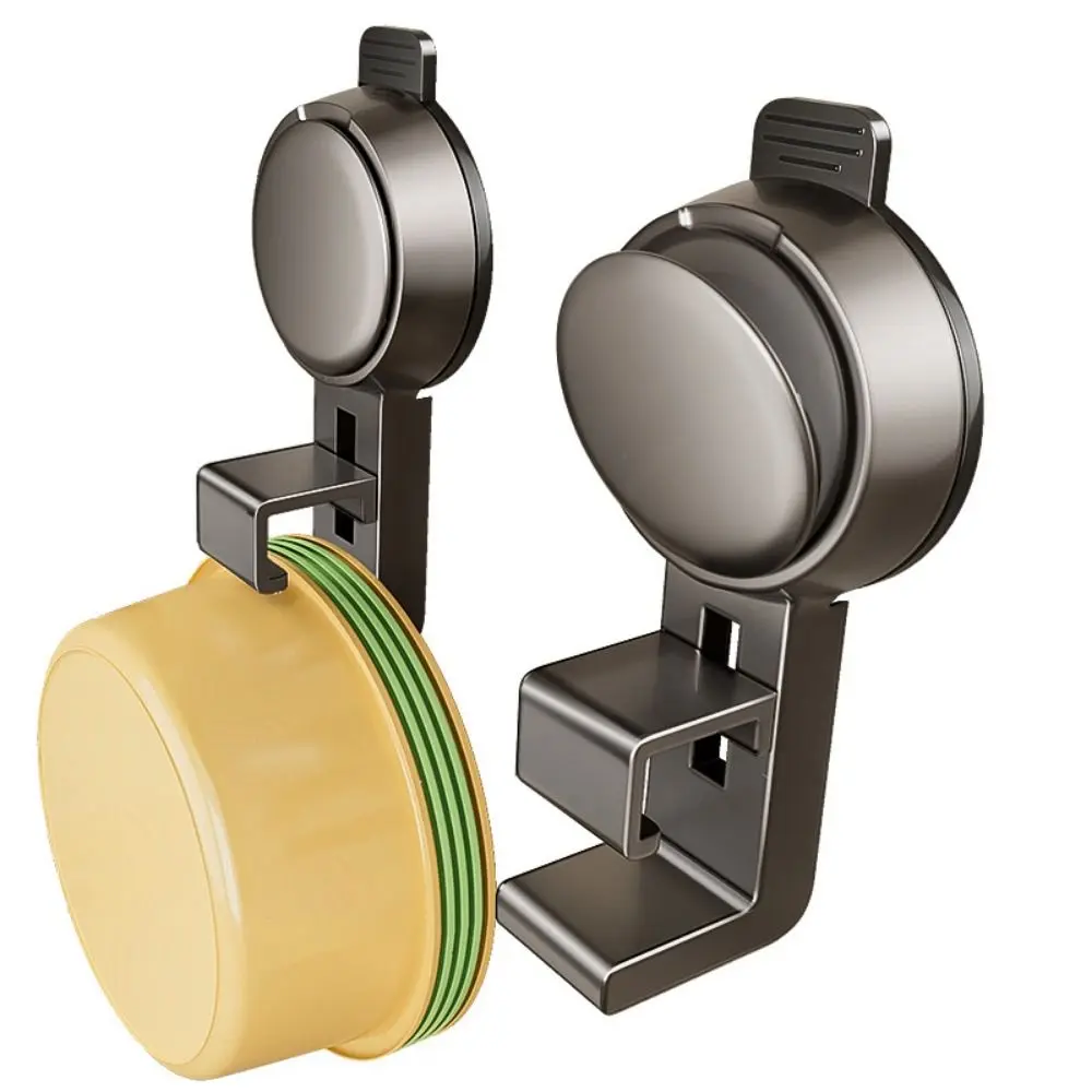 Practical No Punching Suction Cup Washbasin Hook Wall Mounted Adjustable Hanging Wash Basin Organizer Large Load Bearing Strong Suction Basin Storage Rack Robes