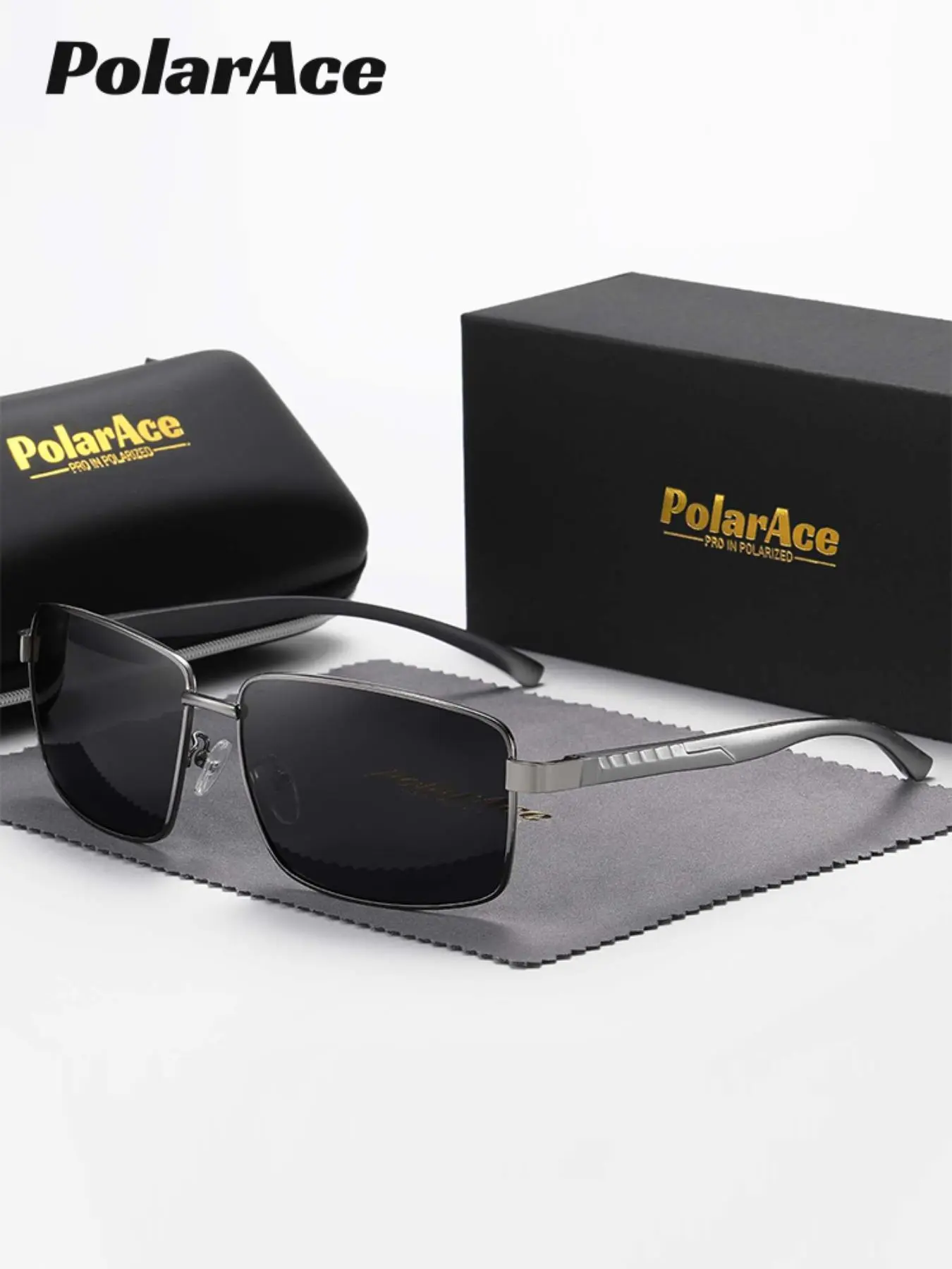 Unisex Vintage Polarace Sunglasses (1 Pair), Retro Outdoor Sunglasses, Trendy Sunglasses for Travel & Daily  Use, Fashionable Versatile Accessories for Driving Use
