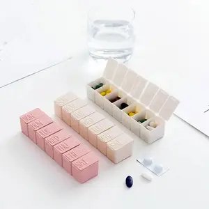 LuxeBag KOTAK TEMPAT PENYIMPANAN OBAT PIL 7 SEKAT | PORTABLE MEDICINE STORAGE BOX TRAVEL R1231