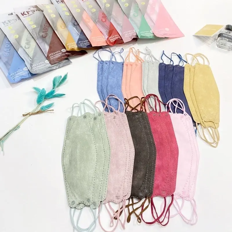 ￼Masker KF94 Wemask/Careion Warna 4D 4Ply Isi 10 PCS ( Harga Grosir )