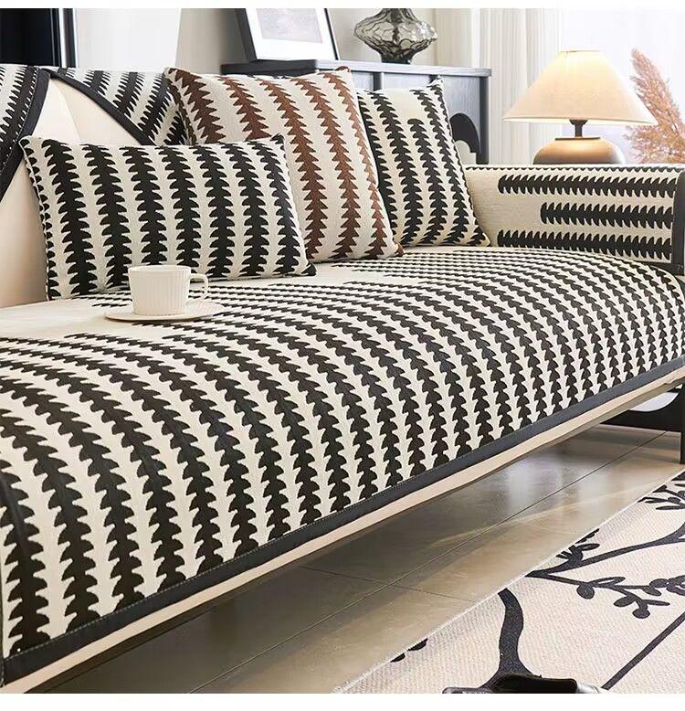 Product Introduction of 2024 New Chenille Sofa Cushion Four Seasons Simple Fashion Seat Cushion Non-slip Leather Sofa Cover Universal 13