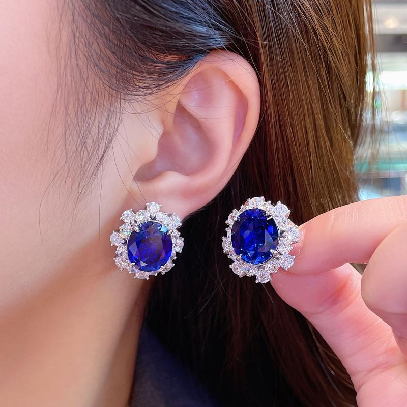 Product Introduction of Blue Topaz and Sapphire Glow Jewelry Set 1