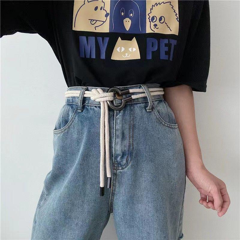 Product Introduction of Dây Chuyền Đeo Hông, Thiết Kế Dây Cotton Đơn Giản Và Dễ Phối Đồ Thắt Lưng Mỏng Thắt Nút Vòng, Dây Thắt Lưng Trang Trí, Màu Trắng Rừng, Phong Cách Mới, Thích Hợp Cho Trang Phục Thường Ngày 3