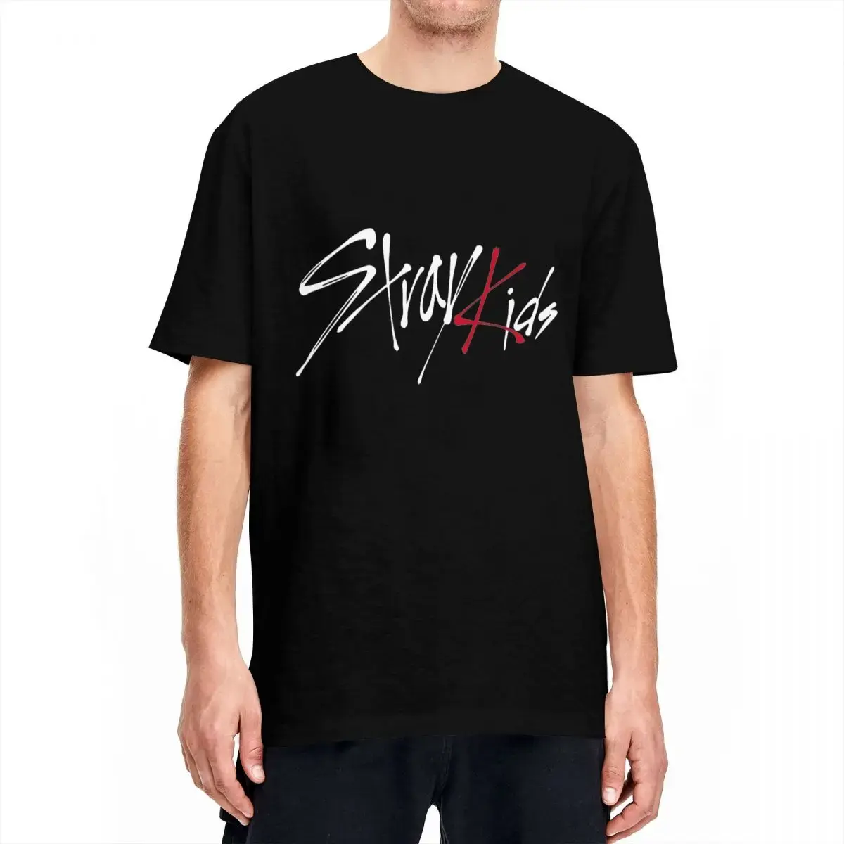 Summer men's and women's plus size loose T-shirt creative 3D printed signature T-shirt round neck T-shirt short sleeved top printed