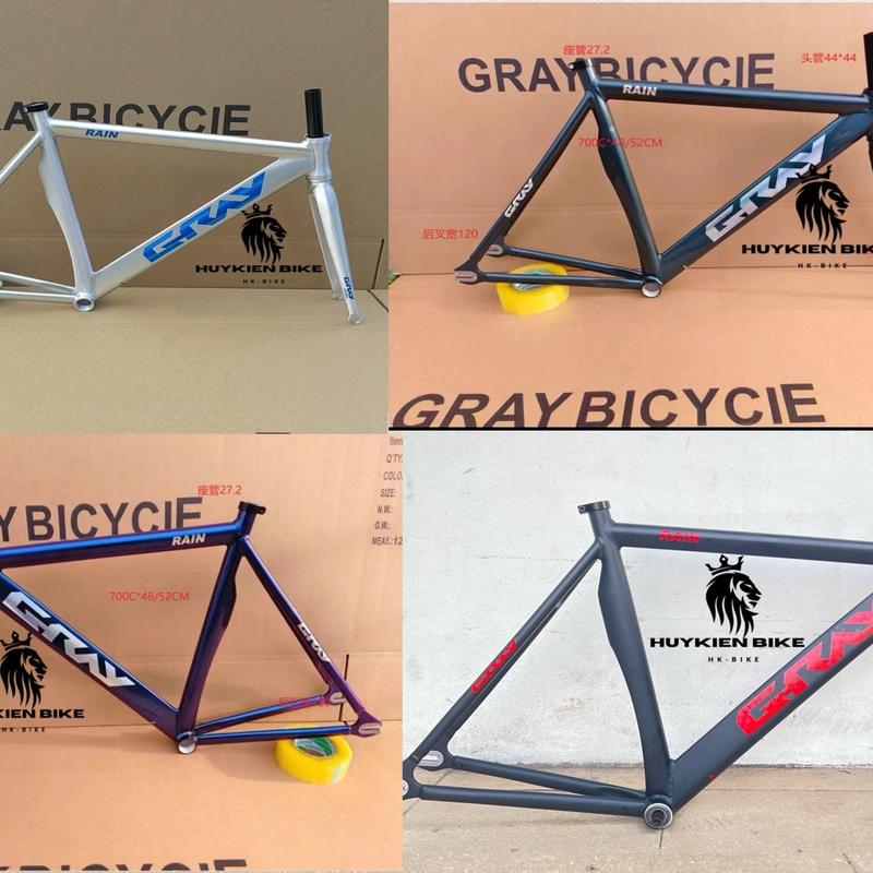Khung xe đạp Gray Fixed gear Gray Rain Gray chính hãng