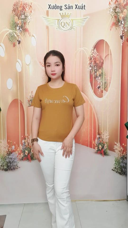 Product Introduction of Áo Thun Nữ. QN.161 Fom Carotop. Cotton Thái Co Giãn Bốn Chiều.Mềm Mịn Mát.Thấm Hút Mồ hôi ạ Cổ Tròn Women 9