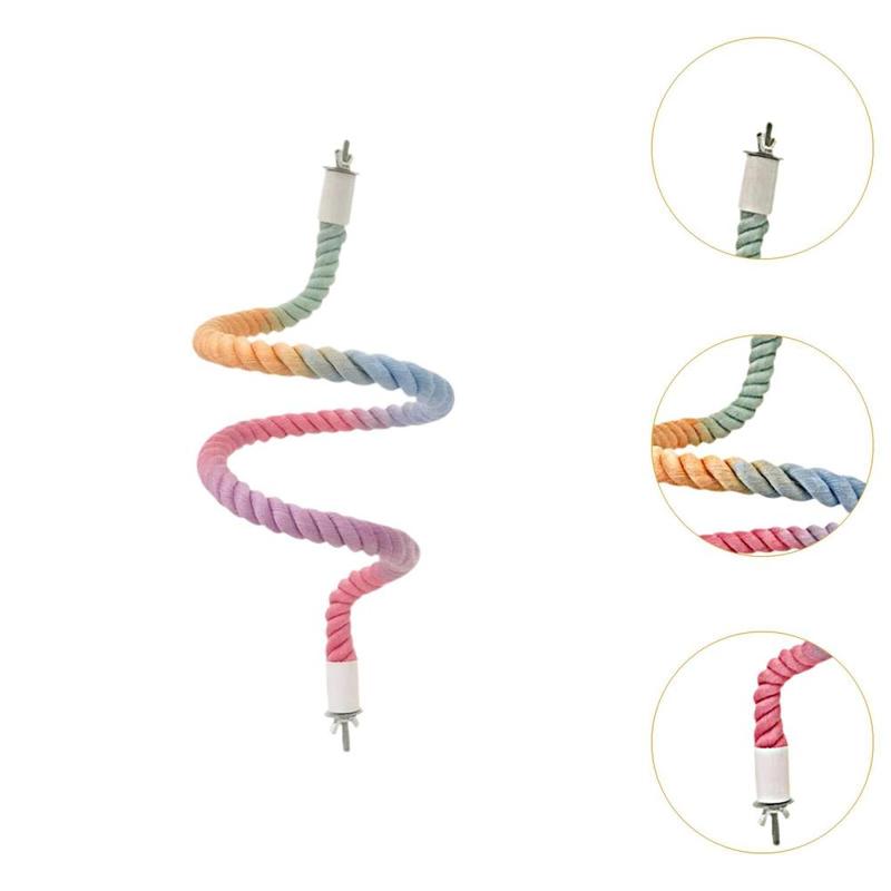 Product Introduction of Bird Rope Toy Parrot Climbing Standing Toy for Finches Parakeets Cockatiels 1