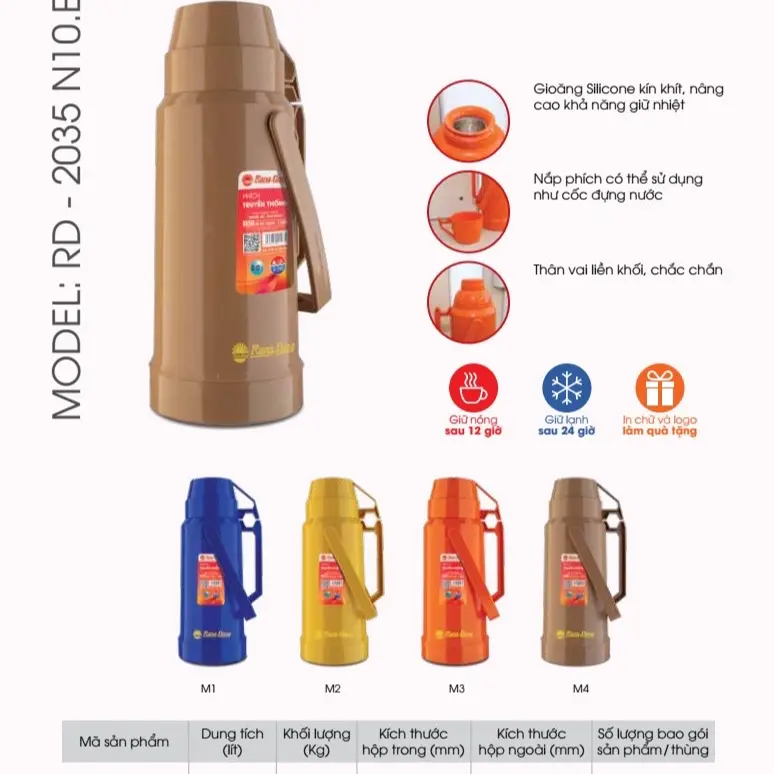 Gioăng  cổ ruột  phích 2L và 3,2L Rạng Đông Cao Su 6