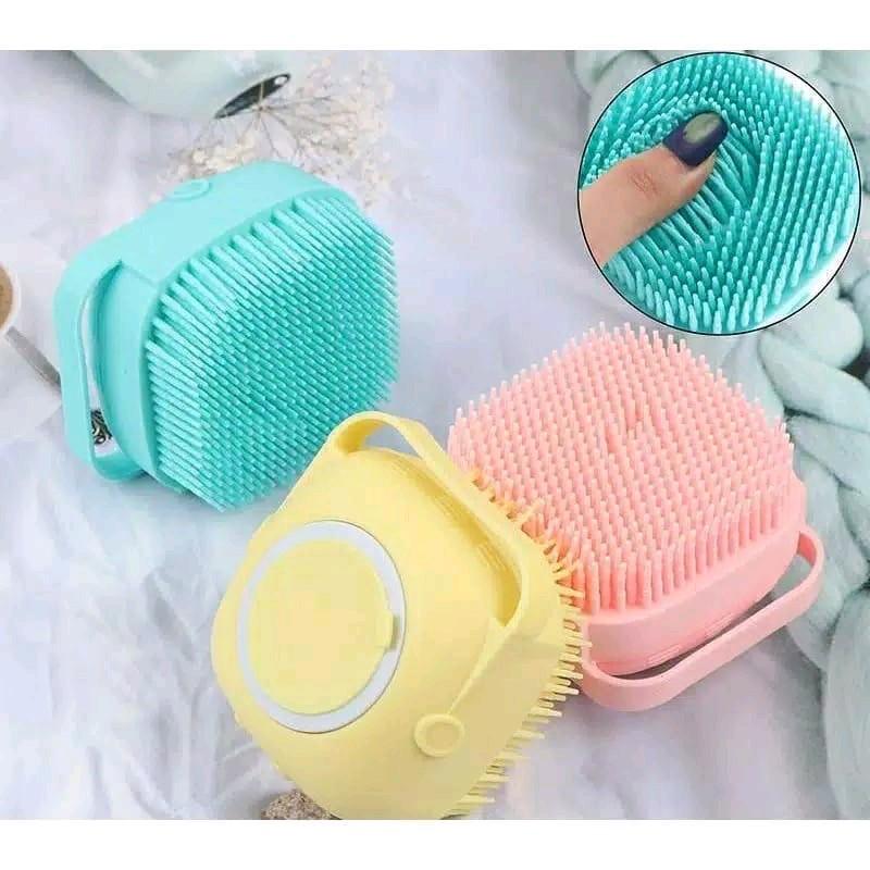 Sikat mandi silikon 800ml sikat sabun isi ulang / spons badan silicon tabung sabun 0