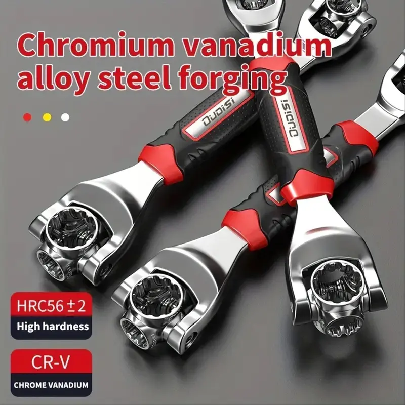 360 Degree Multifunctional Socket Wrench, Multipurpose Metric Imperial Socket Wrench, Assembly & Disassembly Tools for Car Repair 5