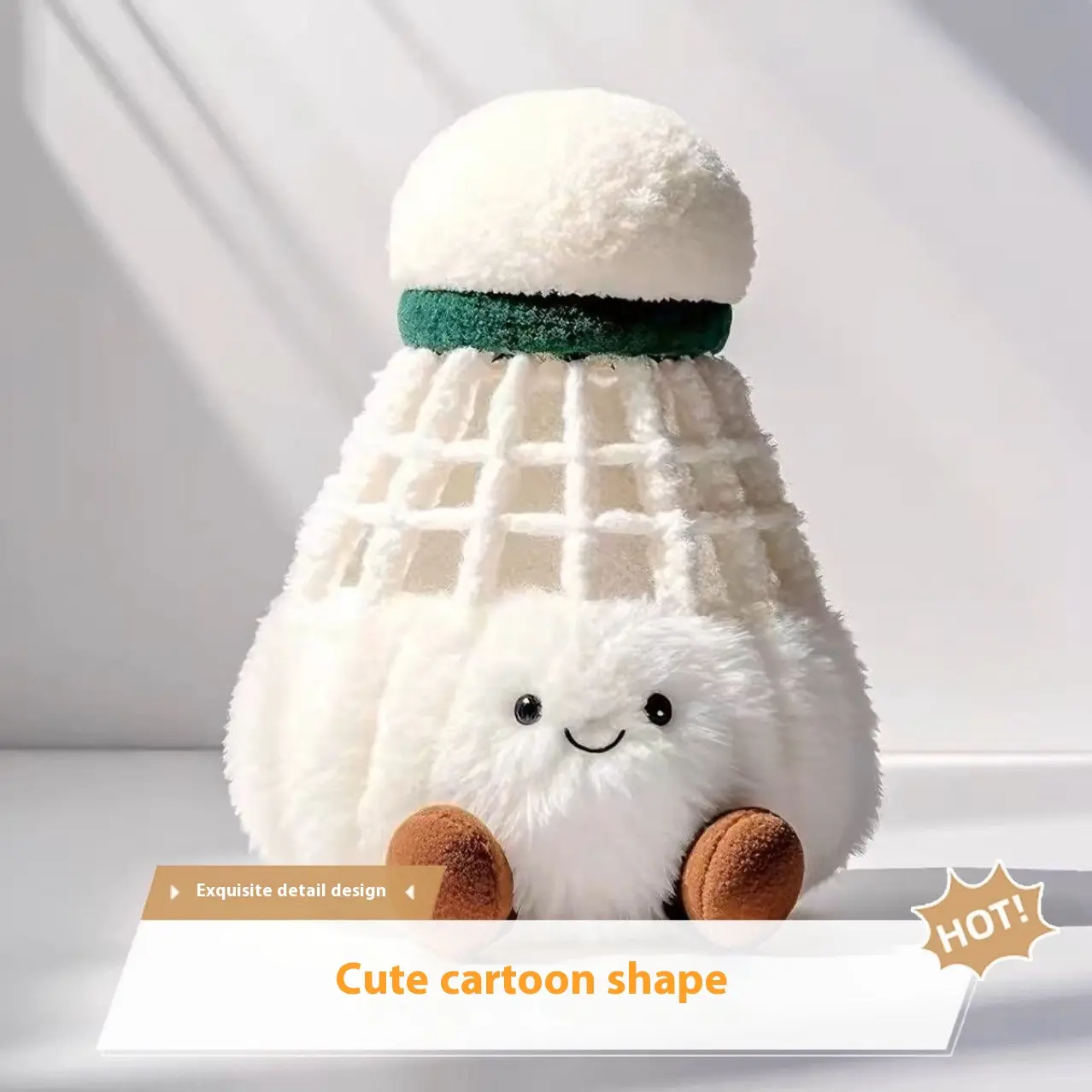 New Badminton Creative Plush Doll Decoration Creative Cute Fun Toy for Friends