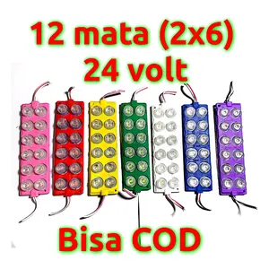 LED 12 mata 24 vol Lampu LED kolong truk 24 volt