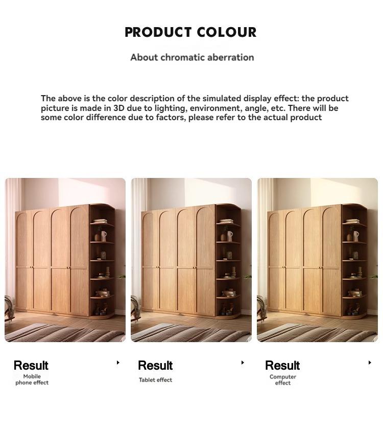 Product Introduction of [showroom] Modern simple retro a door to the top of the wardrobe home bedroom small flat door storage locker large wardrobe 47