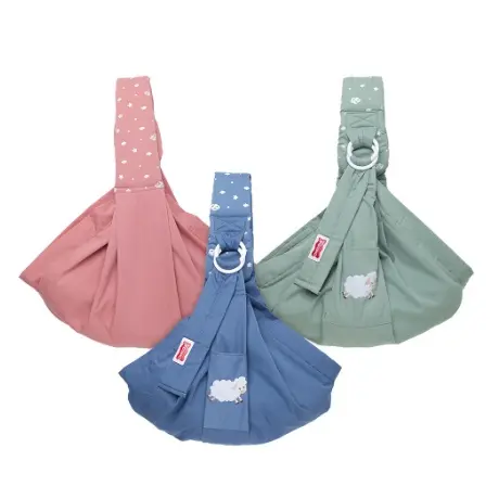 Gendongan Samping Dialogue Baby 6in1 M-Shape Baby Sheep Series - DGG4315 Pink Blue Empuk 0