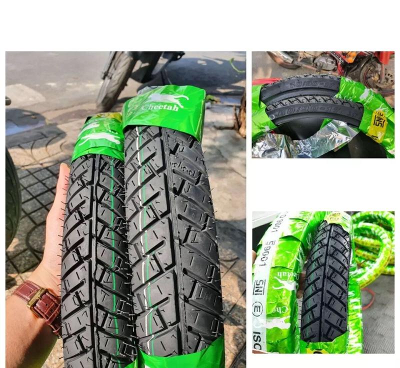 Vỏ Cheetah Thái Lan xe Tay Ga gai Michelin City " không ruột " Size 14