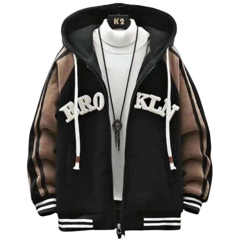 Áo Khoác Cardigan Nam Nữ BROKLN, Jacket Kem Menswear Tre Màu Xám Nhung