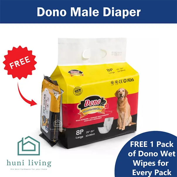 Pampers Anjing / Popok Anjing Jantan Male Dono - Disposable Diapers 0