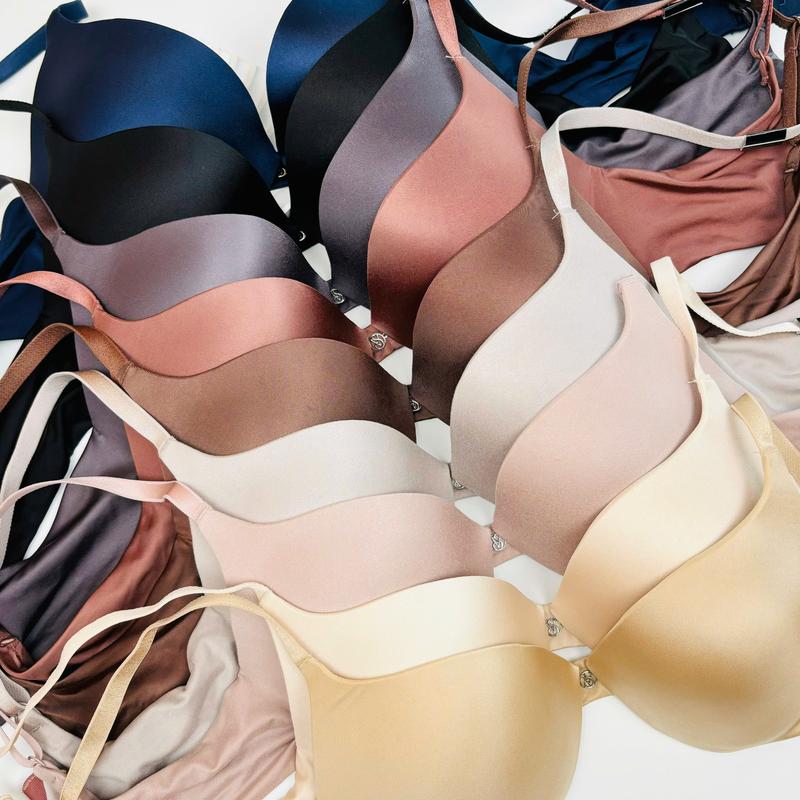 Áo Lót Bra Nữ, đệm mút mỏng 1cm, quả Áo Trơn dễ mặc và dễ phối đồ AL VS04 có 9 mầu siêu đẹp dễ phối đồ