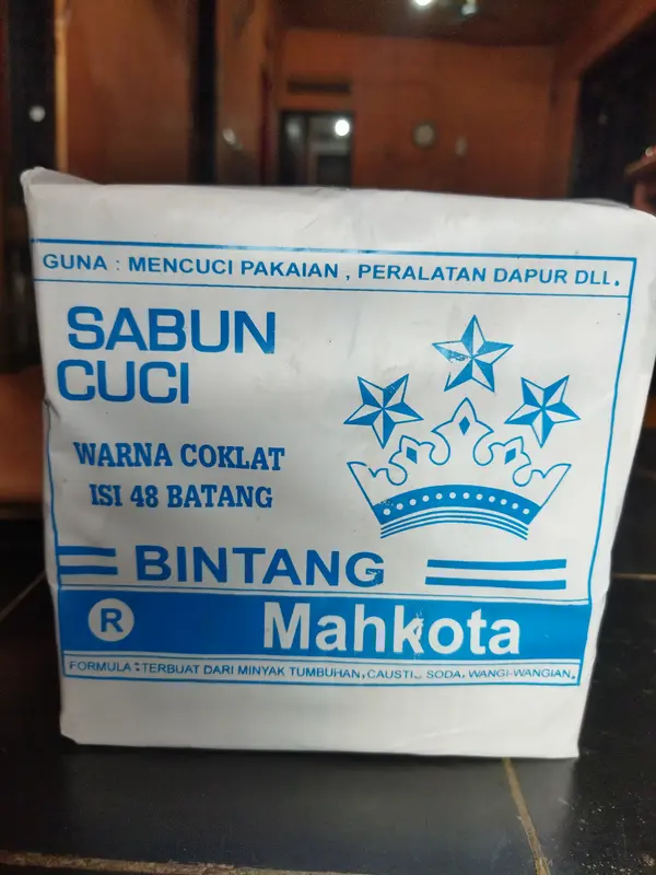 Sabun cuci Ajaib kualitas super merk Bintang Mahkota 1pack isi 8pcs untuk menghilangkan noda membandel di baju 4