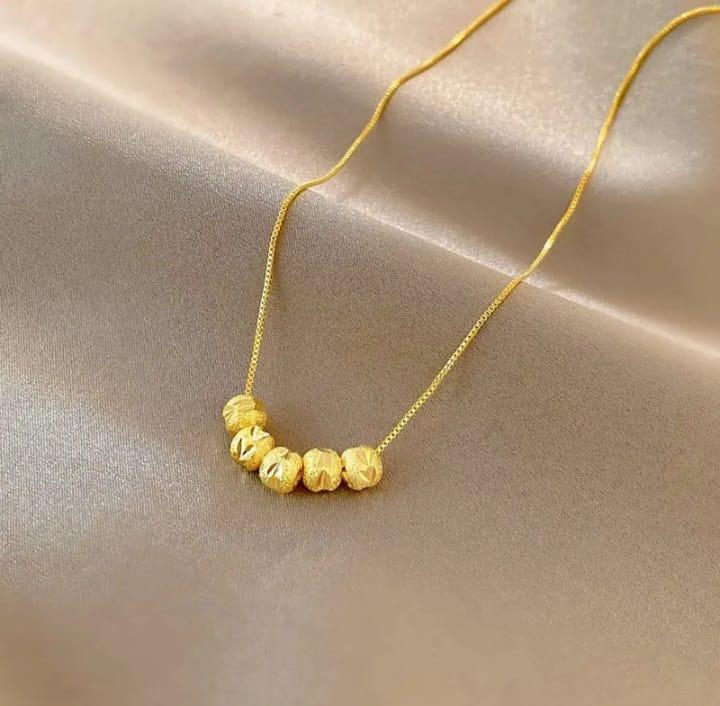 Kalung Wanita Asli Ori Titanium / Kalung Wanita Dewasa Warna Gold Anti Karat / Bisa Bayar Di Tempat 1