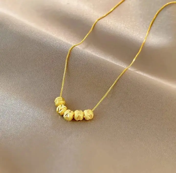 Kalung Wanita Asli Ori Titanium / Kalung Wanita Dewasa Warna Gold Anti Karat / Bisa Bayar Di Tempat 1