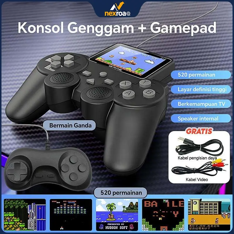 S10 Console Game Rumah Tangga 2.4G Nirkabel Dual Pemain Console Game TV HDMI High Definition PS Arcade 20.000 Game