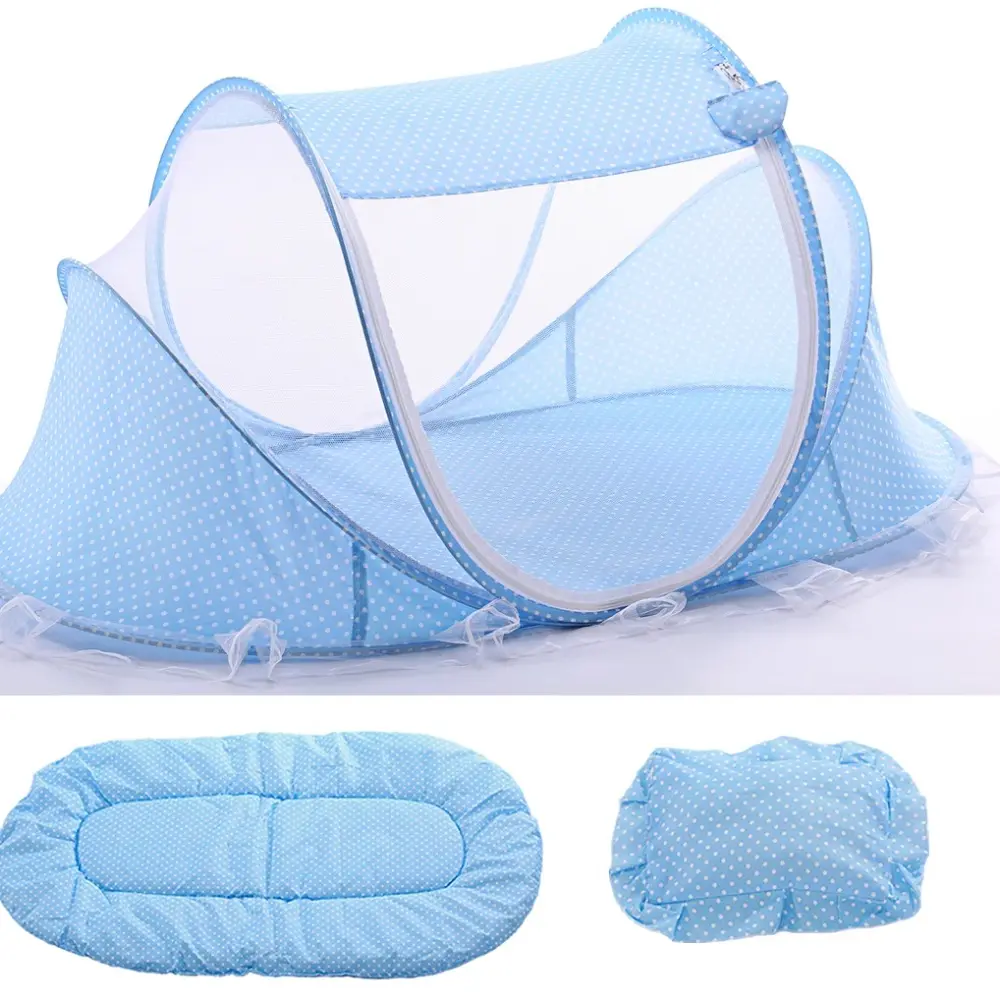 Baby Crib Netting Portable Foldable Baby Bed Mosquito Net Polyester Newborn Sleep Bed Travel Bed Netting Play Tent Children