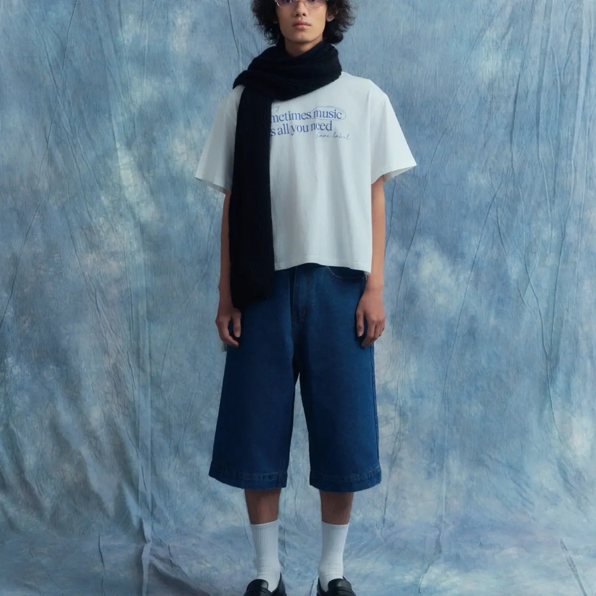 Quần Short STAVE Baggy Jean | La Xanh Dương