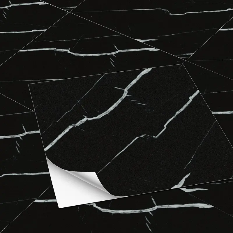 Marble Pattern Imitation Tile Self Adhesive Floor Sticker, Self Adhesive Vinyl, 10pcs Peel and Stick Waterproof Floor Decal, Wallpaper for Living Room, Vinyl Sticker, Adhesive Stickers, Sticker Decorations 6