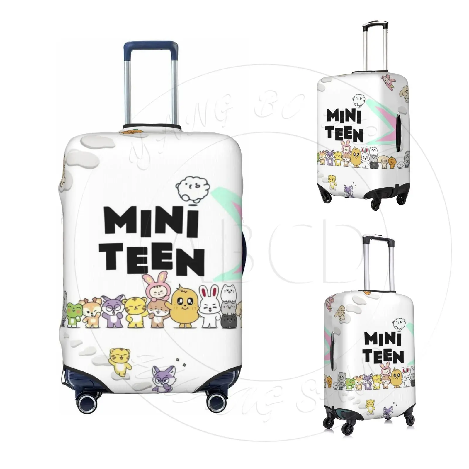 SEVENTEEN Luggage Cover MINITEEN Elastic Washable Suitcase Protector Anti-scratch Suitcase cover SVT Fits 18-32 Inch Luggage