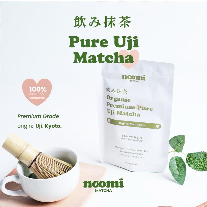 Noomimatcha Pure Matcha Powder Premium Grade 100gr | Noomi Matcha 100% ...
