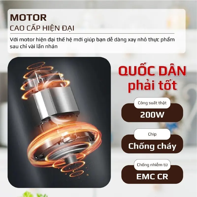 Máy Xay Đa Năng SOKANY Công Suất 250W - Máy Xay Thịt Cá, Nước Đá, Xay Rau Củ 2