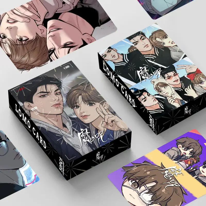 10-55pcs Jinx Mingwa Hologram Laser Lomo Cards Manga Manhwa comic Photo Photocards Zaijing Jindan Holographic Postcards