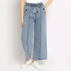 KULOT JEANS TULANG PINGGANG KARET KULOT JEANS PREMIUM MUAT BERAT BADAN 45-95 Kg