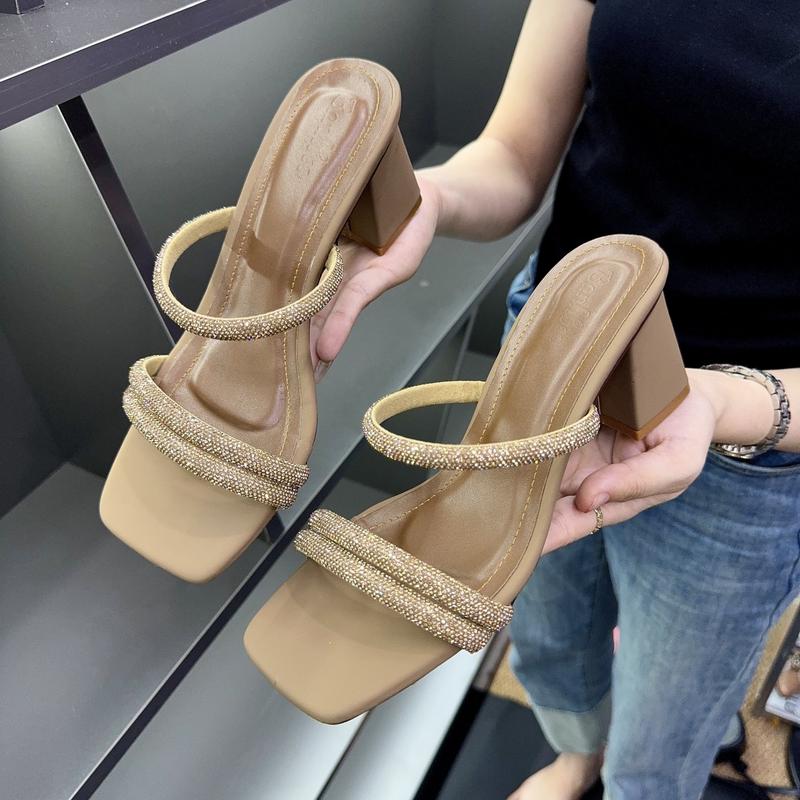 Dép Sandal Quai Đính Đá chắc chắn, lấp lành và êm mềm thoải mái Xưởng Giày Bánh Bèo mã Dep3day Nữ DéP