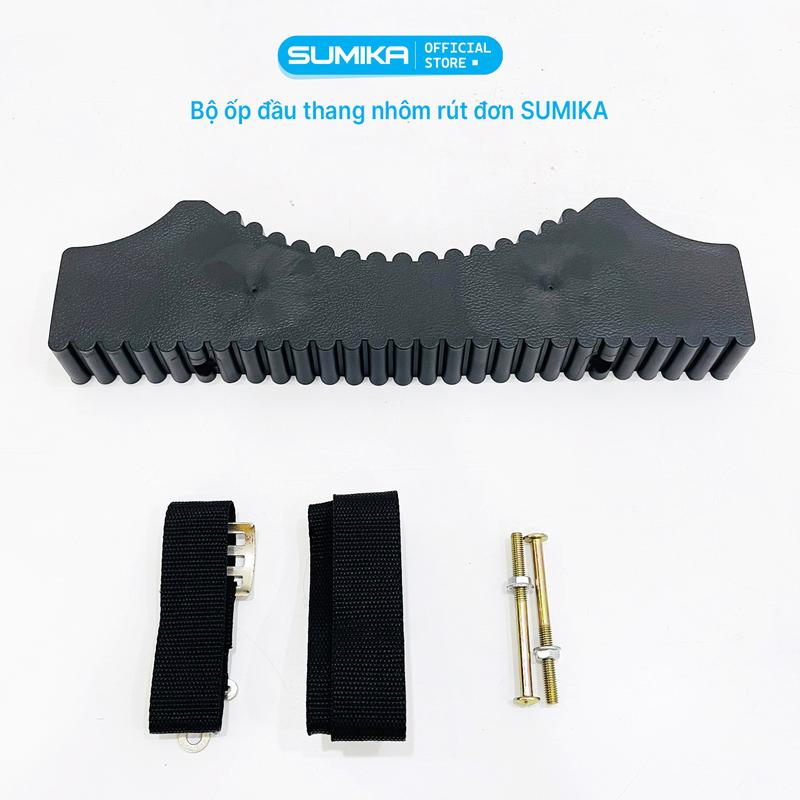 Phụ kiện thang nhôm SUMIKA, ốp chống trượt cao su, đế cao su thang rút, khóa thang nhôm gấp 4 đoạn