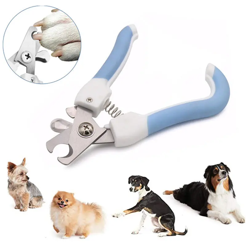 Effortless Pet Nail Clippers: Safety Lock & Quick Blades. Durable Plastic, Battery-Free for All Skill Levels. Pet Supplies Essential!