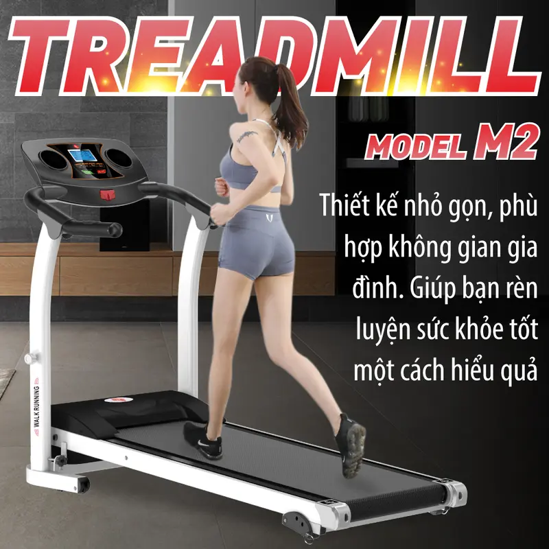 ( M2)BG Máy chạy bộ tại nhà Tốc độ tối đa 1 - 12km/h điện đơn năng, gấp gọn tiện ích với không gian nhỏ +1  máy  chạy  ab treadmill máy  chạy  bộ  mini 7