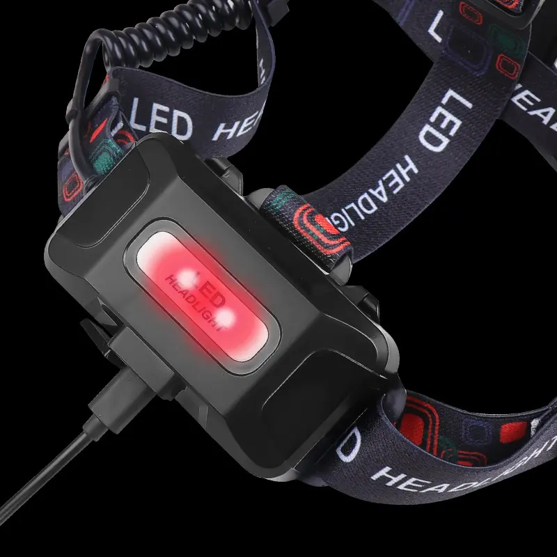 New Style White Laser Long Light Flashlight Bulb Rechargeable Outdoor Night Fishing Mountaineering Zoom Head-Mounted Flashlight 2